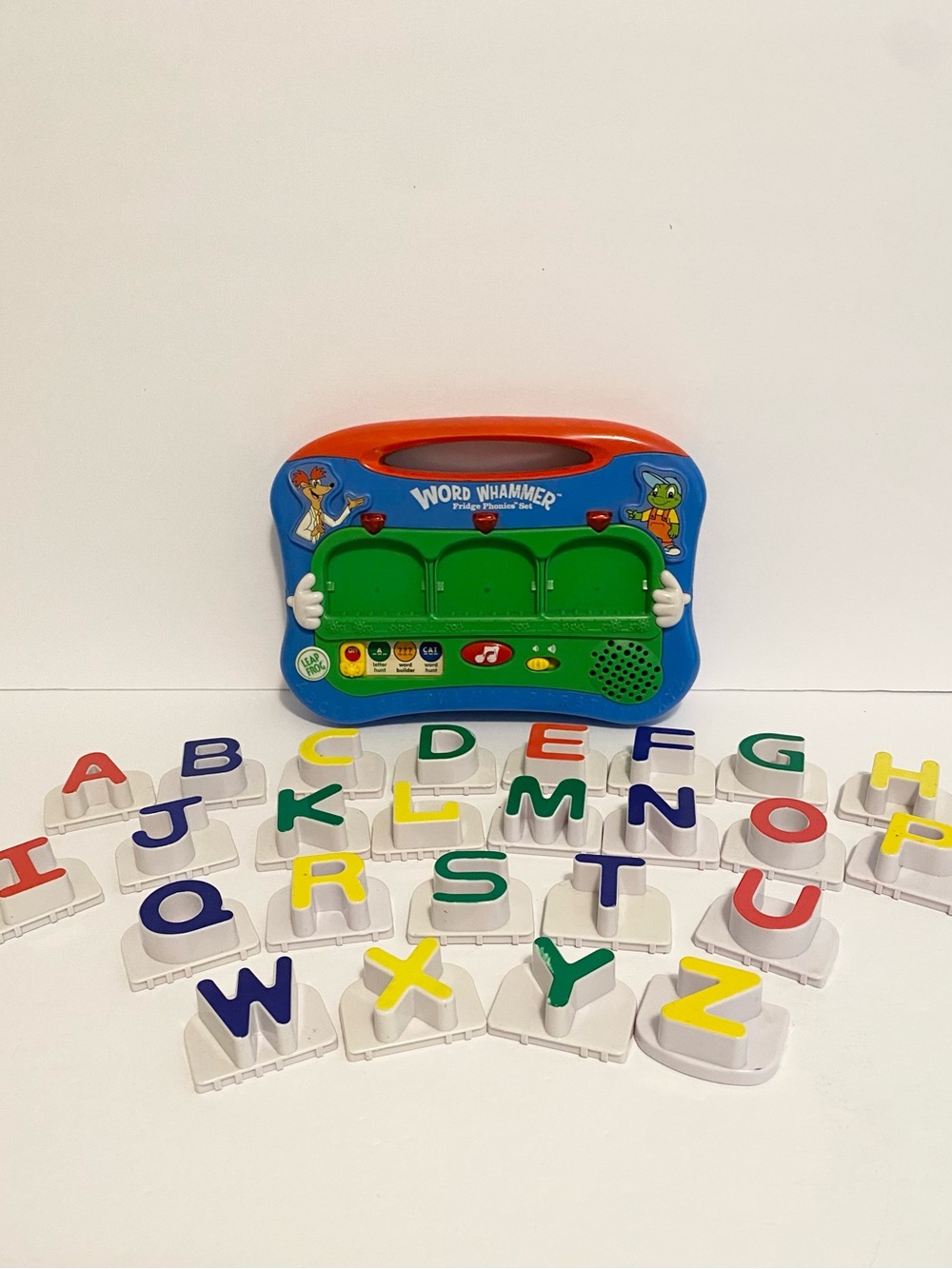Vintage 2004 LeapFrog Fridge Phonics Word Whammer Magnetic Letters Toy MISSING V